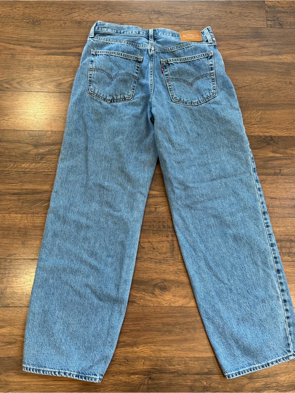Levi's Baggy Dad Medium Wash Blue Denim Jeans 5-Pocket Women Size 28 - Picture 9 of 11